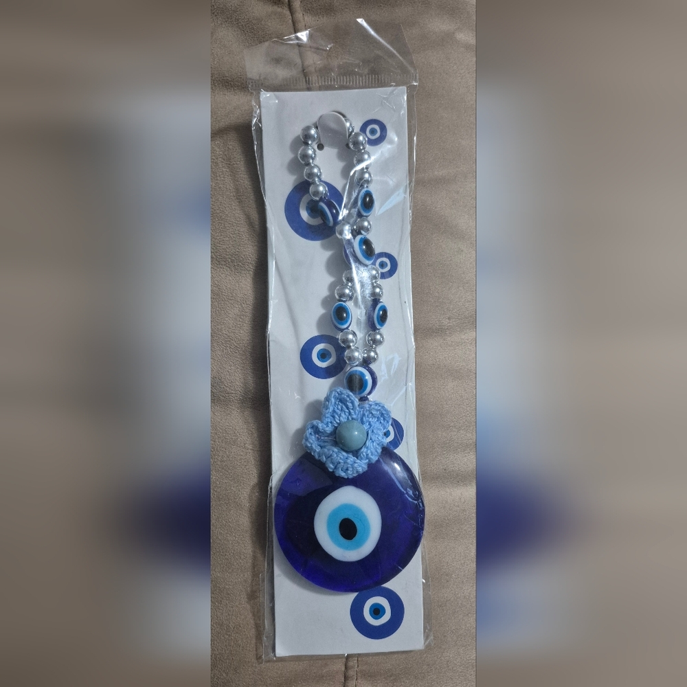 Turkish Blue Evil Eye Hanging Amulet For Protection (New In Original Packaging)